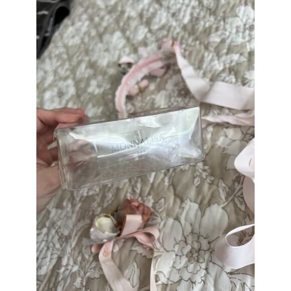 Monnalisa girls floral corsage bracelet headband wedding boho set main image 8